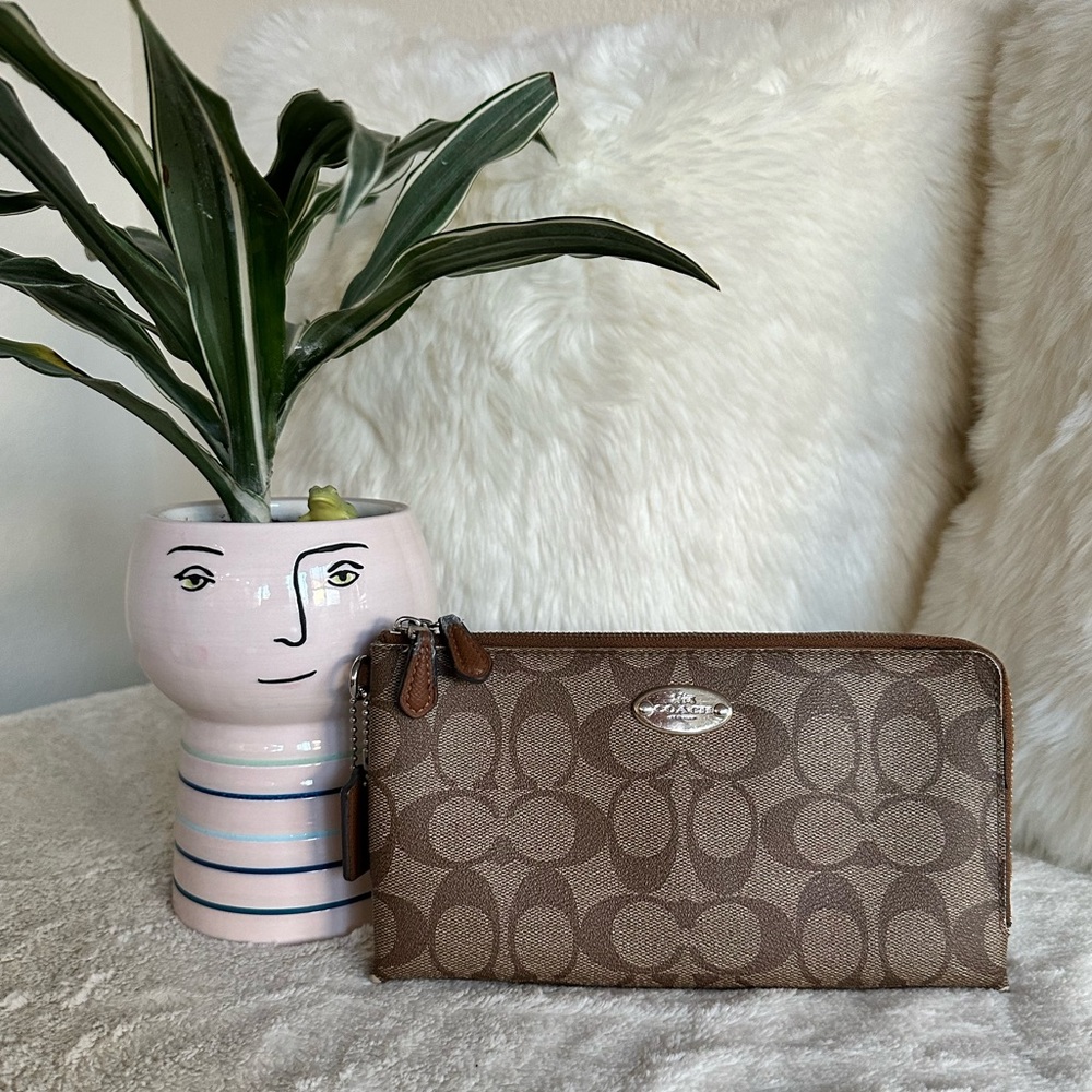 Coach Double Zipper Wallet